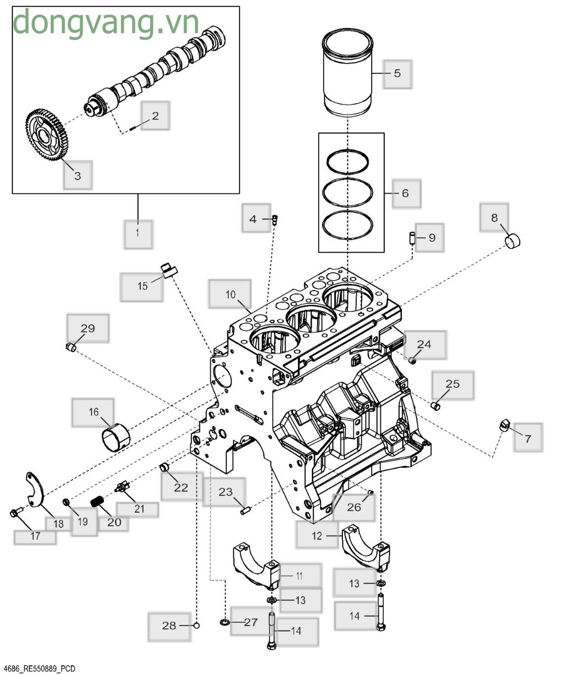 4686 Cylinder Block - ST758340